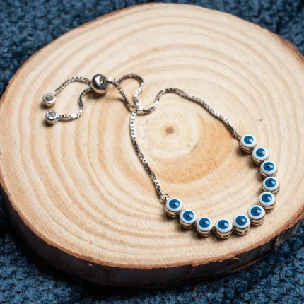Silver Evil Eye Bracelet