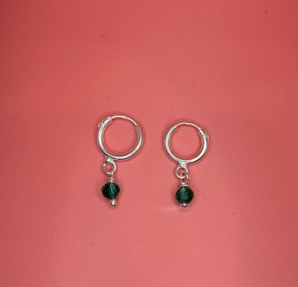 Emerald Whisper Hoops